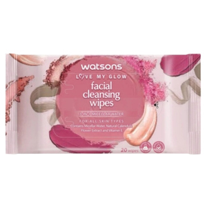 Watsons Facial Cleansing Wipes 3-in-1 Micellar Water แผ่นเช็ดเครื่องสำอาง