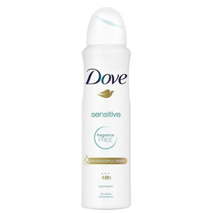 Dove Sensitive Fragrance Free Moisturizing Cream Spray  สเปรย์ระงับกลิ่นกาย